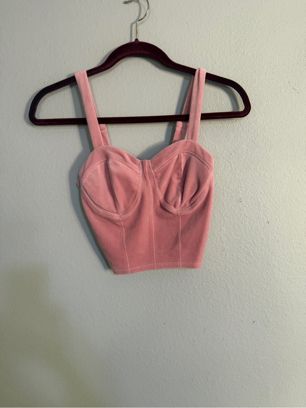 No Boundaries Pink Bustier Crop Top - Sweetheart Bust